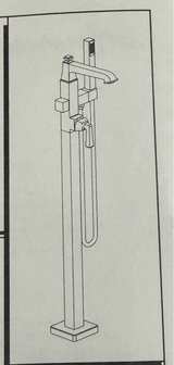 Town Square® S Freestanding Bathtub Faucet With Lever Handle for Flash® Rough-In - Image 1