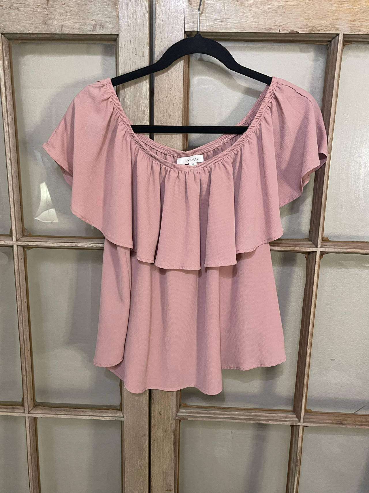 Off-the-Shoulder Ruffle Blouse
