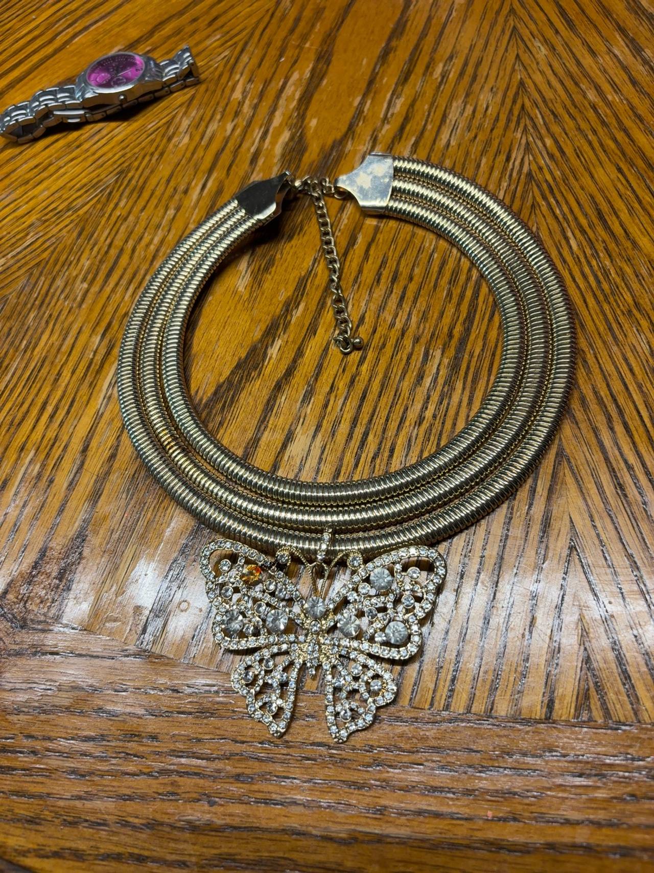 Silver Butterfly Pendant Necklace