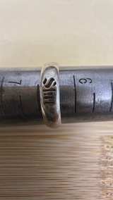 Sterling Silver 'Slut' Band Ring size 6 1/2 - Image 3