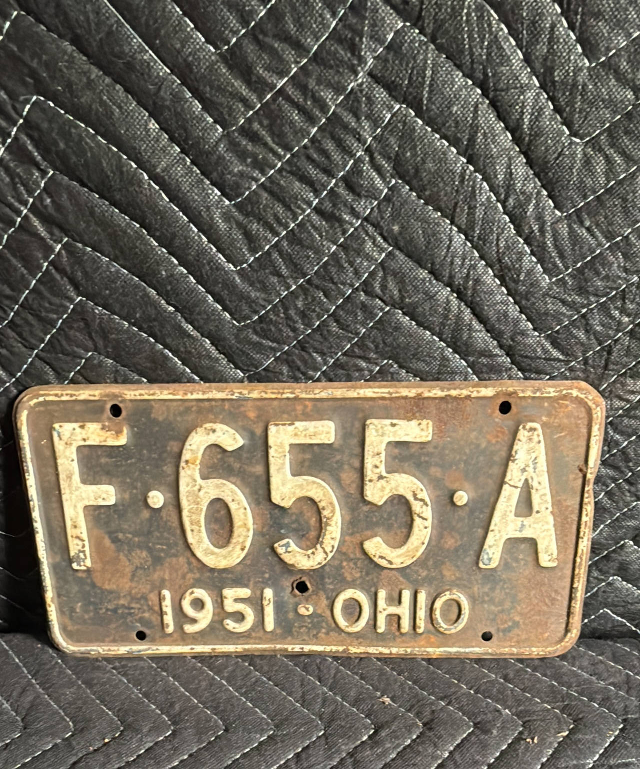 1951 Ohio License Plate