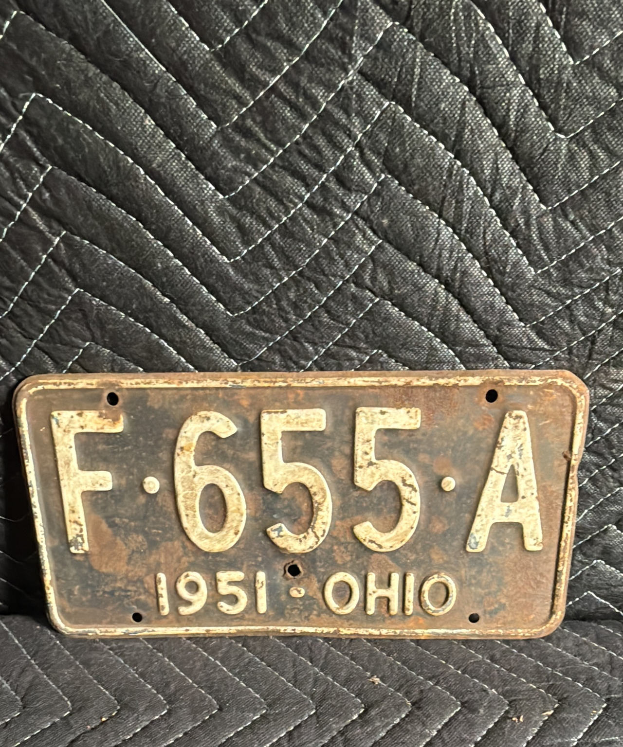 1951 Ohio License Plate