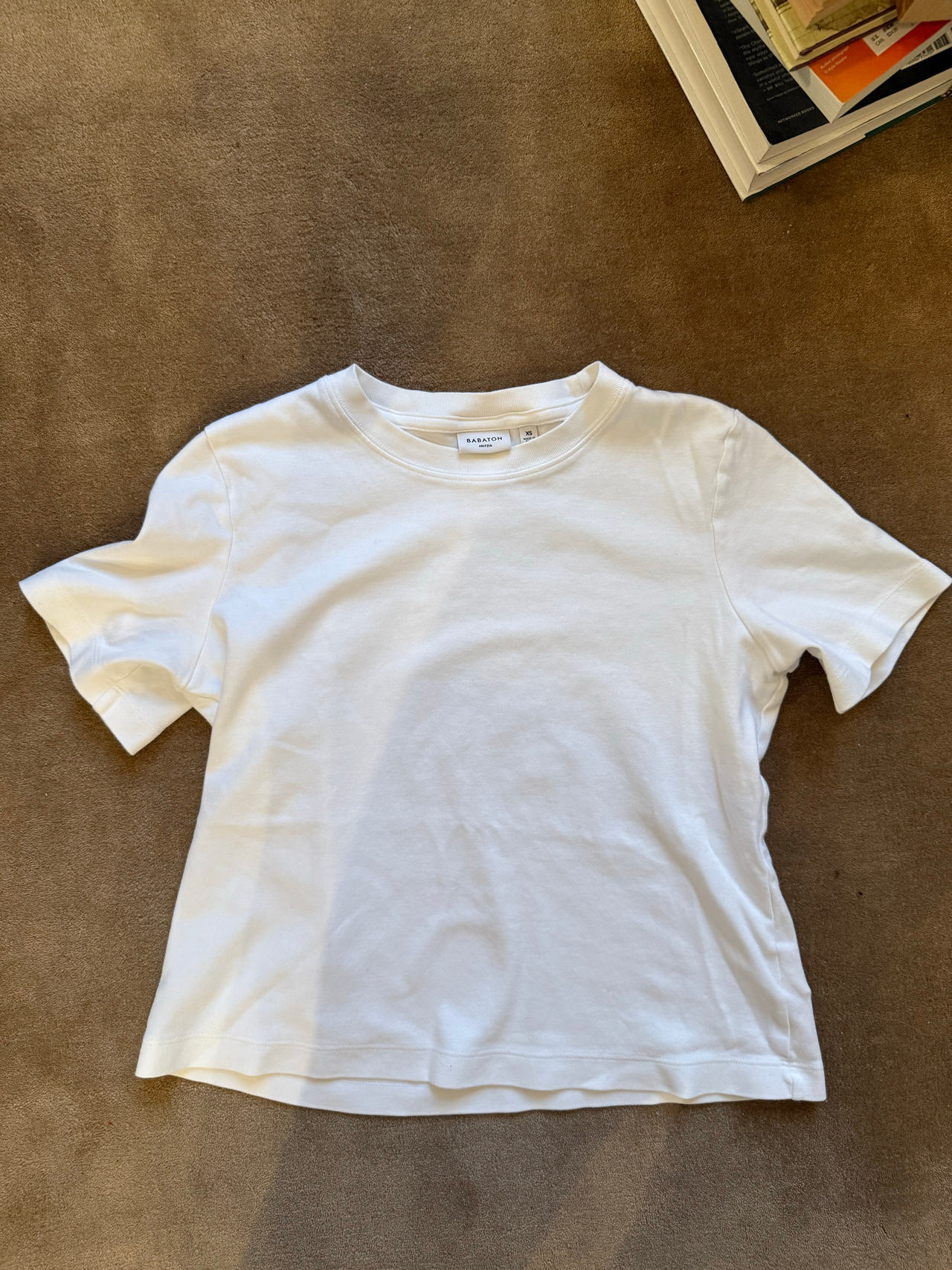 XS Babaton Aritzia White Everyday T-Shirt