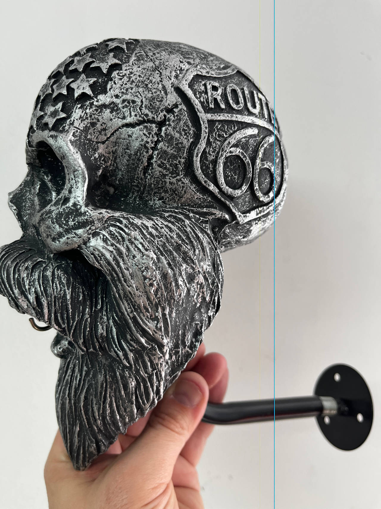 Route 66 Skull Wall Hook