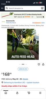Greenworks 40V 12-Inch Cordless String Trimmer - Image 3