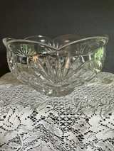 Vintage Noritake Hampton Hall Footed Crystal Bowl 9” Sparkling Crystal - Image 2