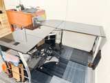 Walker Edison L-Shaped Glass Computer Desk - Image 1