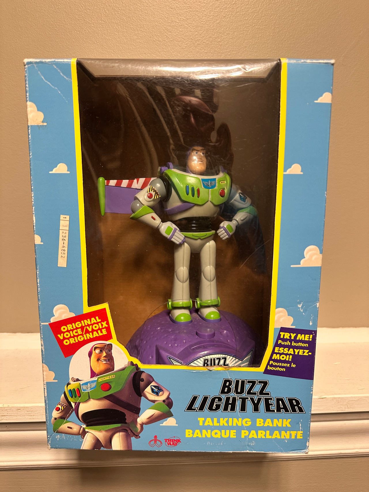 Vintage Buzz Lightyear Talking Bank