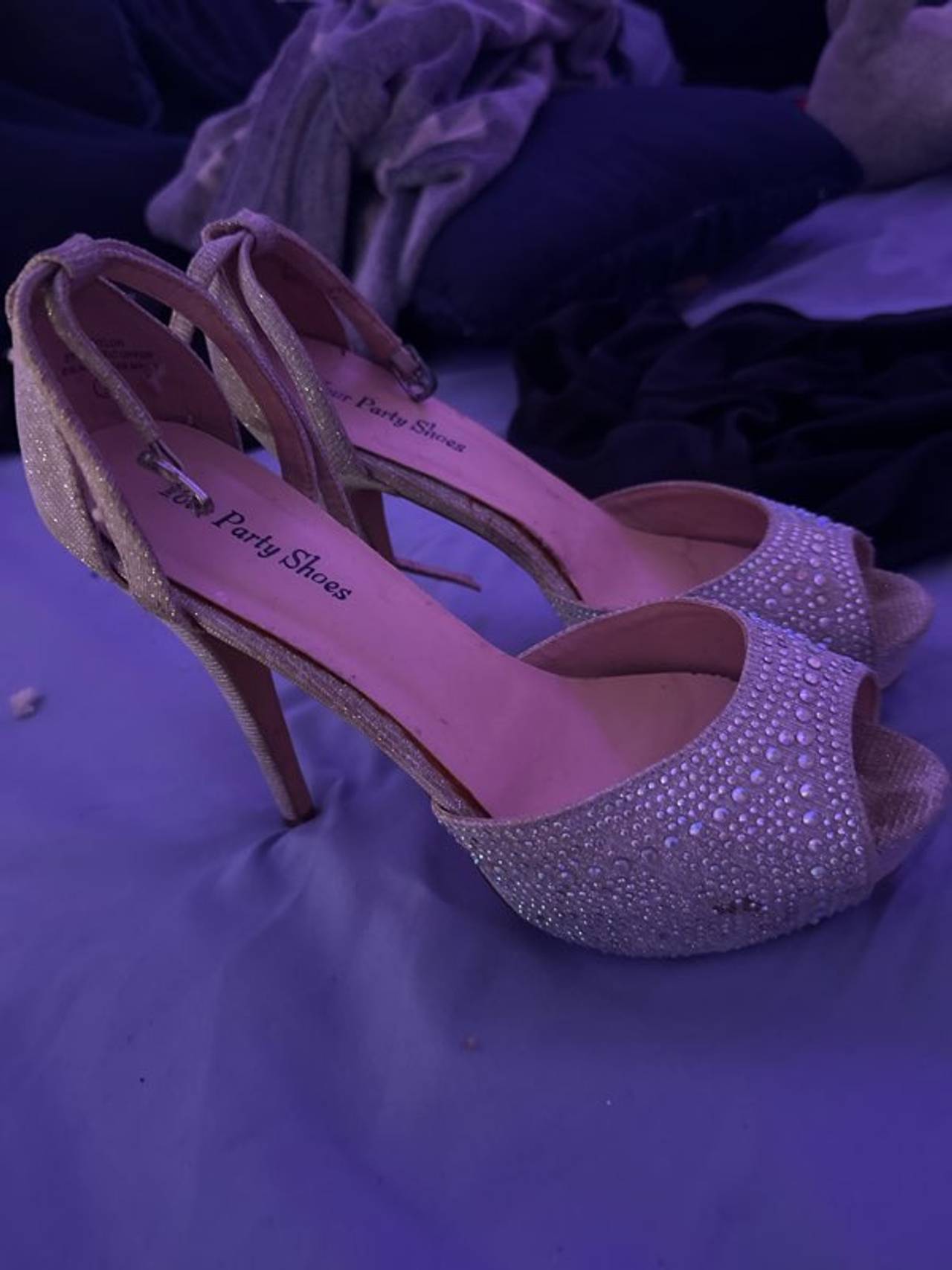 Homecoming Rhinestone High Heel Sandals