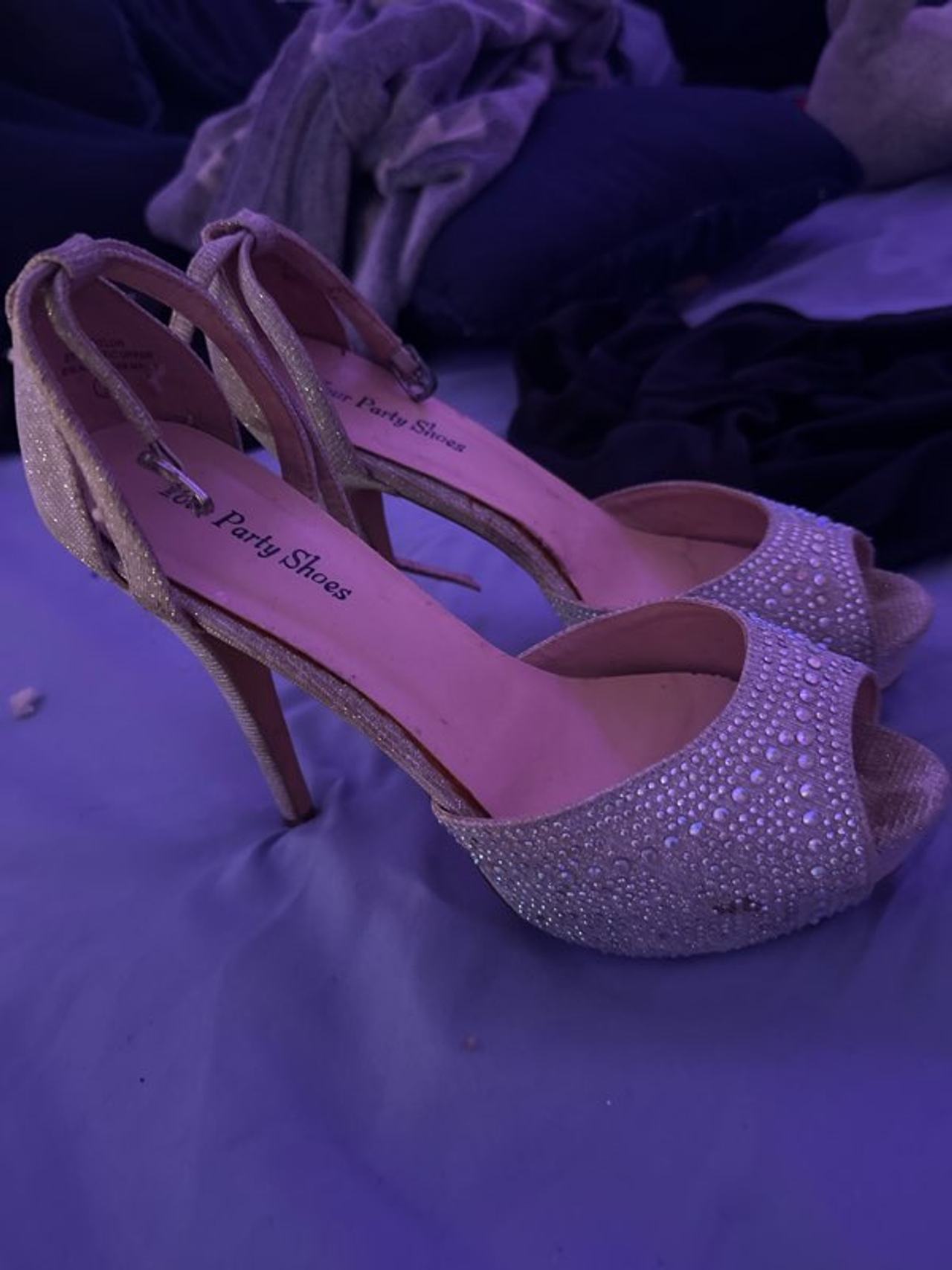 Homecoming Rhinestone High Heel Sandals