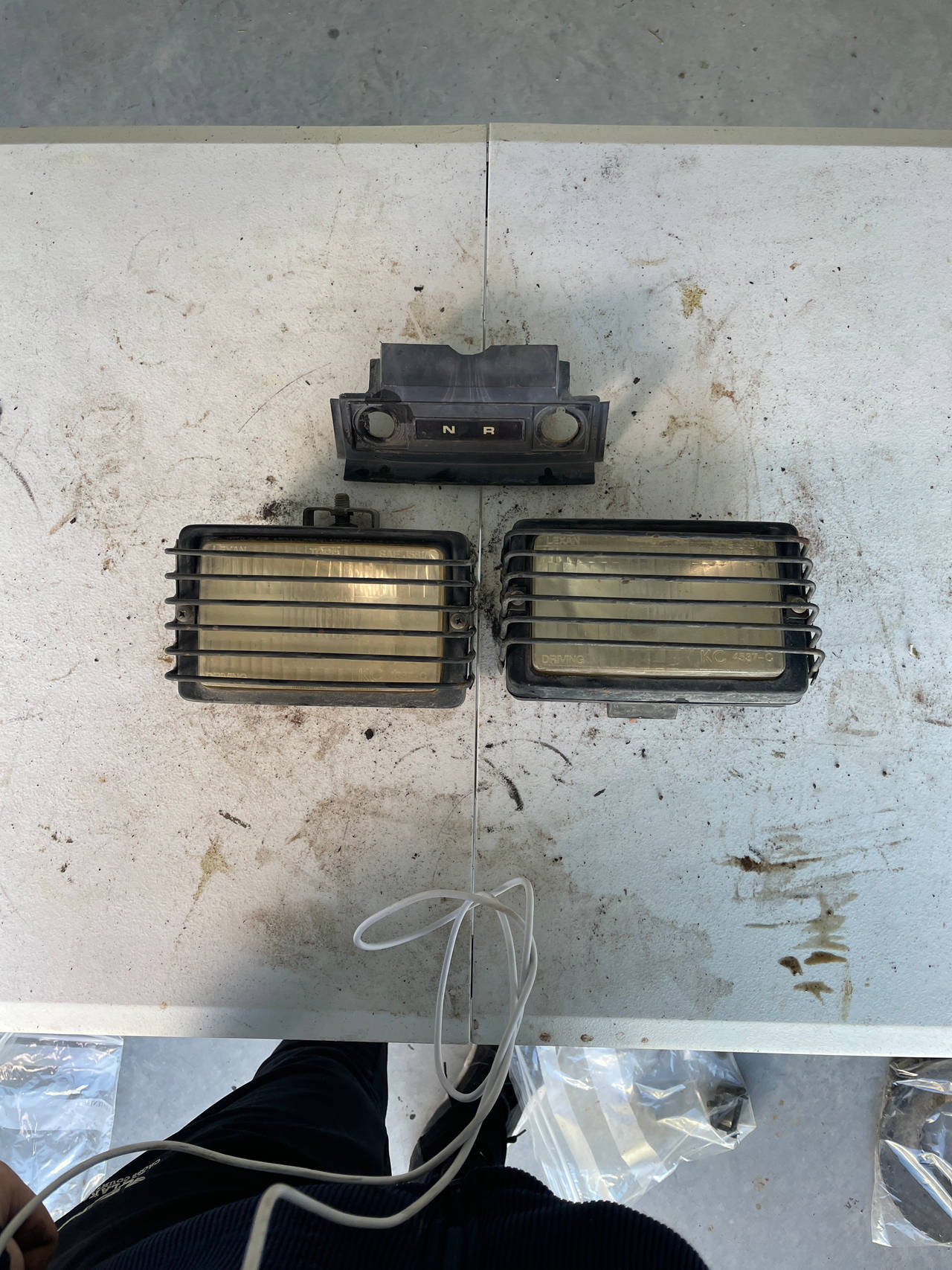 KC HiLiTES 4537-C Rectangular Fog Lights with Stone Guards