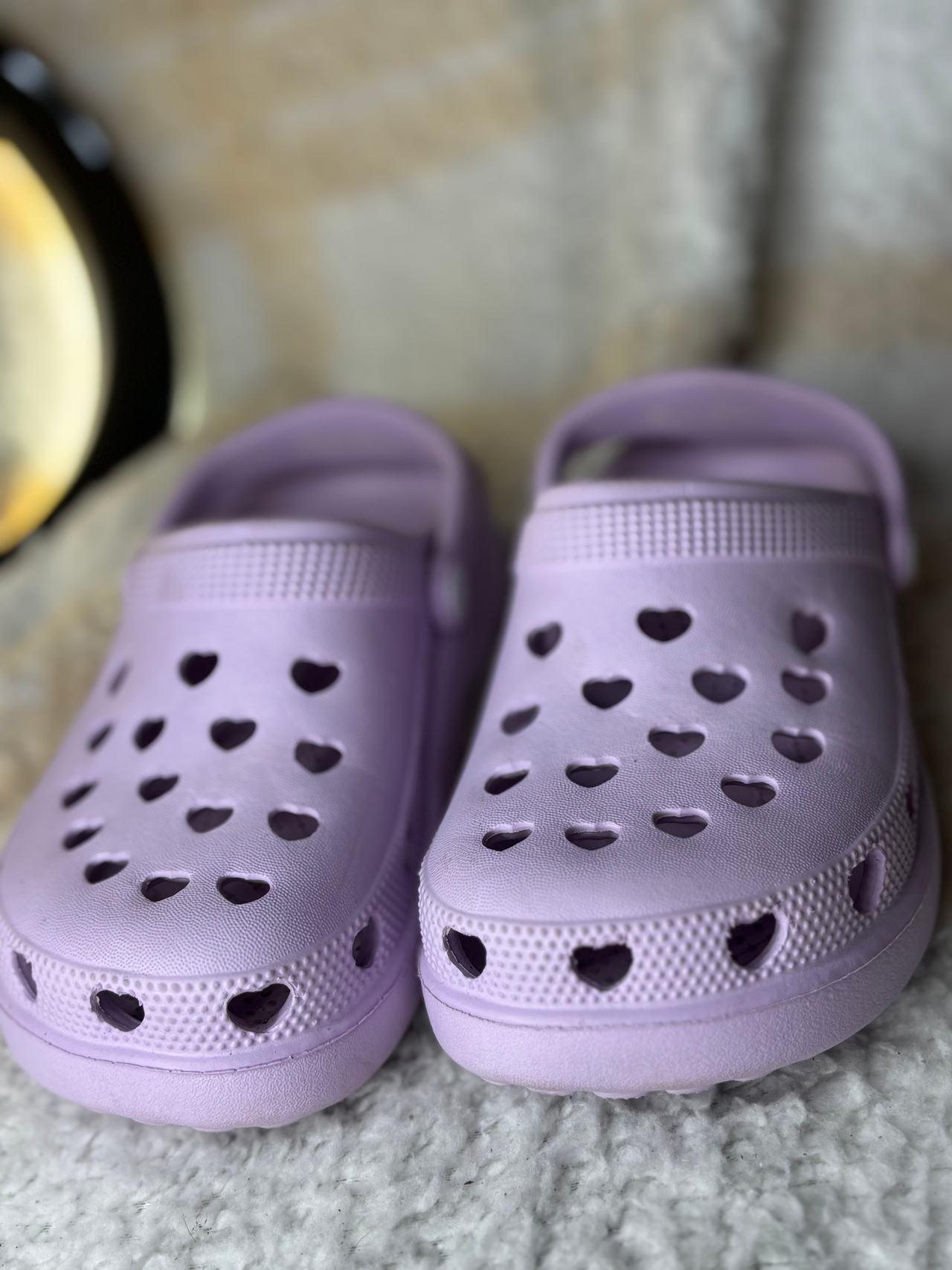 Heart Cutout Foam Clogs