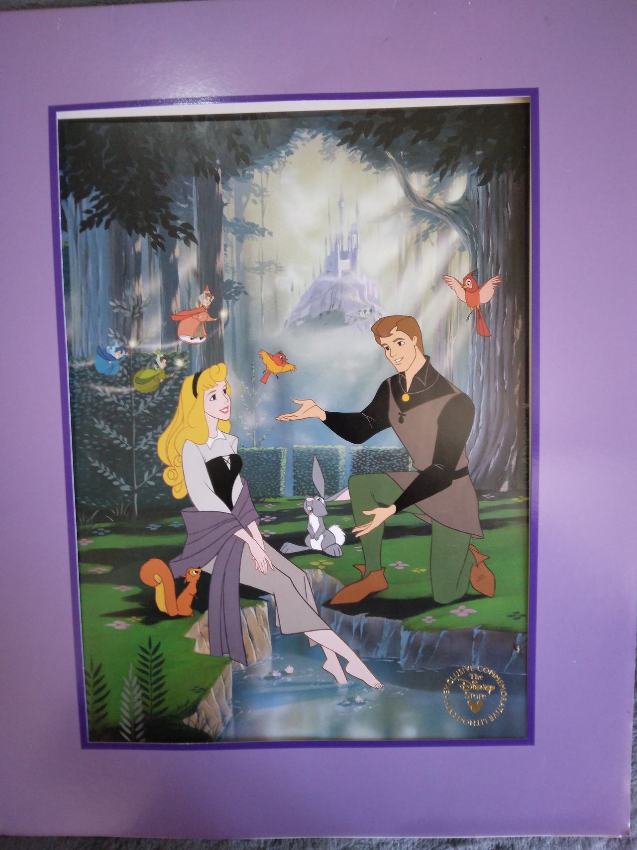 Disney Store Sleeping Beauty Exclusive Commemorative Lithograph 1997
