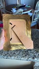 Red and Gold Fused Glass Picture Frame - Image 4