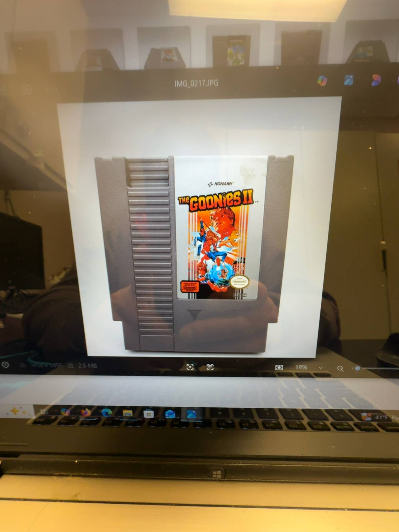 Nintendo The Goonies II NES Gray Cartridge