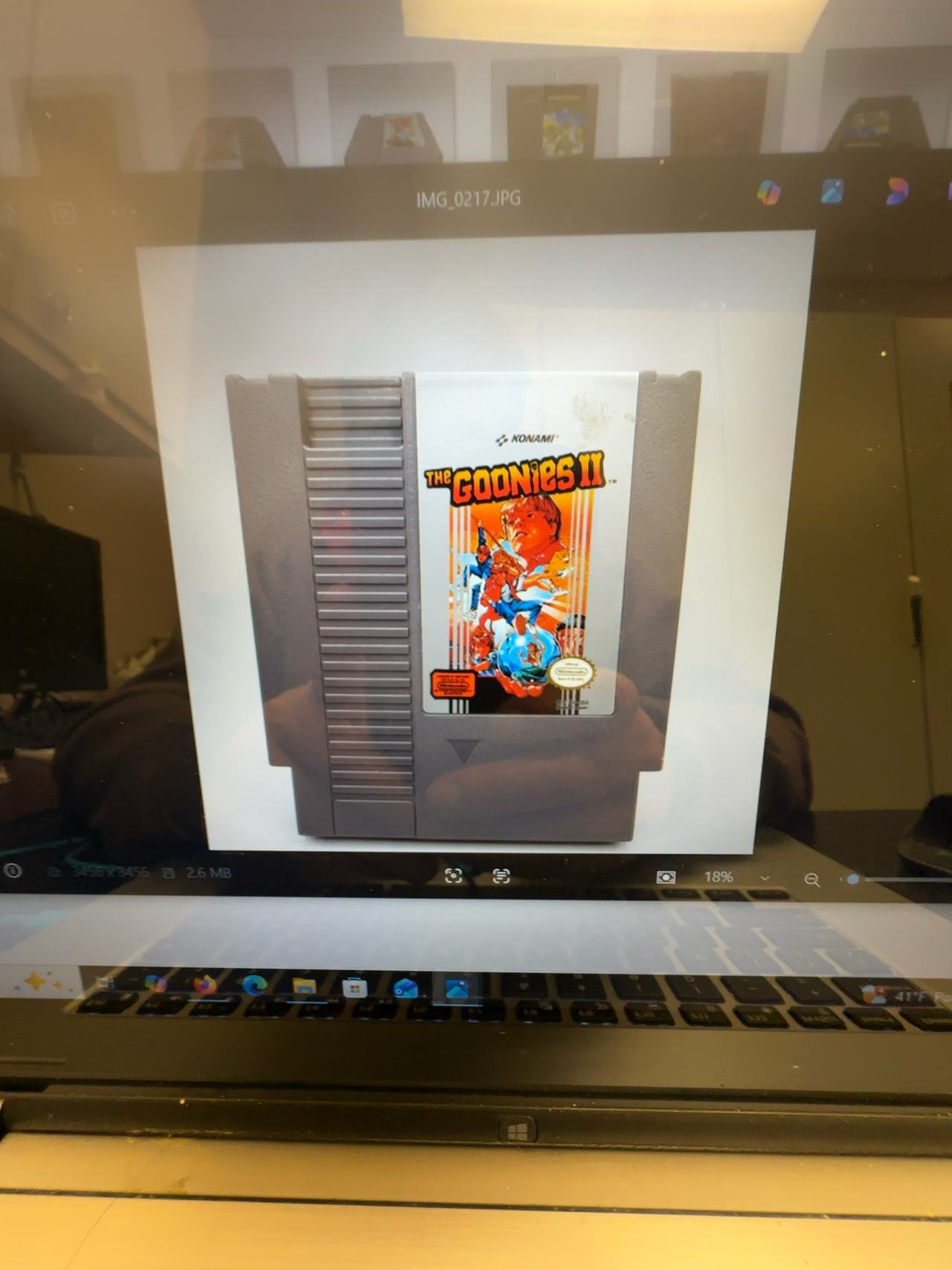 Nintendo The Goonies II NES Gray Cartridge