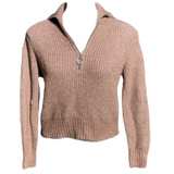Jessica Simpson Sweater Women’s Size M Quarter Zip Ribbed Mock Neck - Image 1