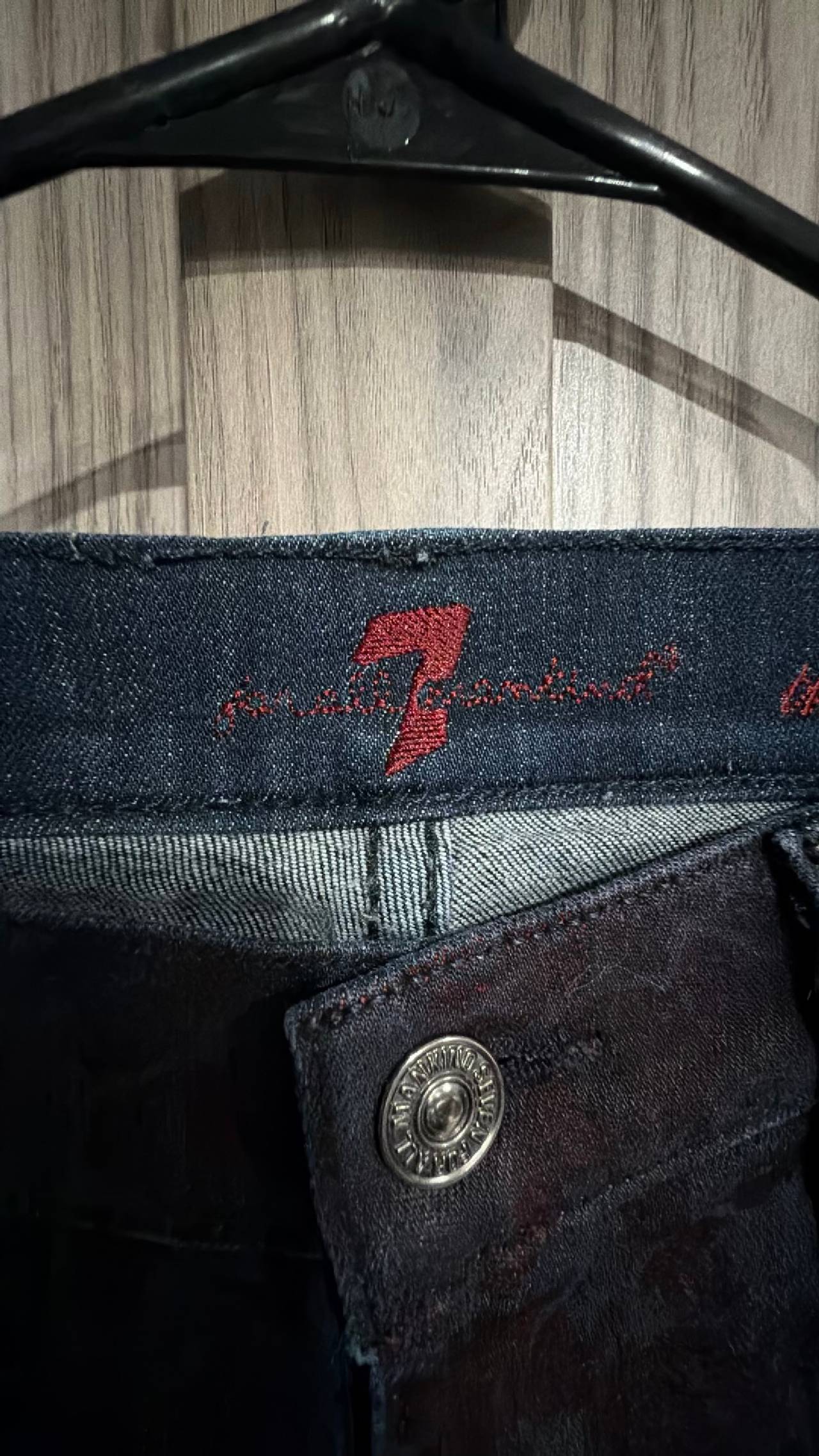 7 For All Mankind Floral Brocade Skinny Jeans