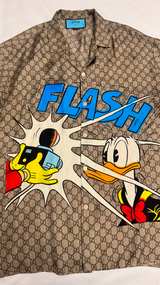 Gucci x Disney Donald Duck Silk Bowling Shirt - Image 6