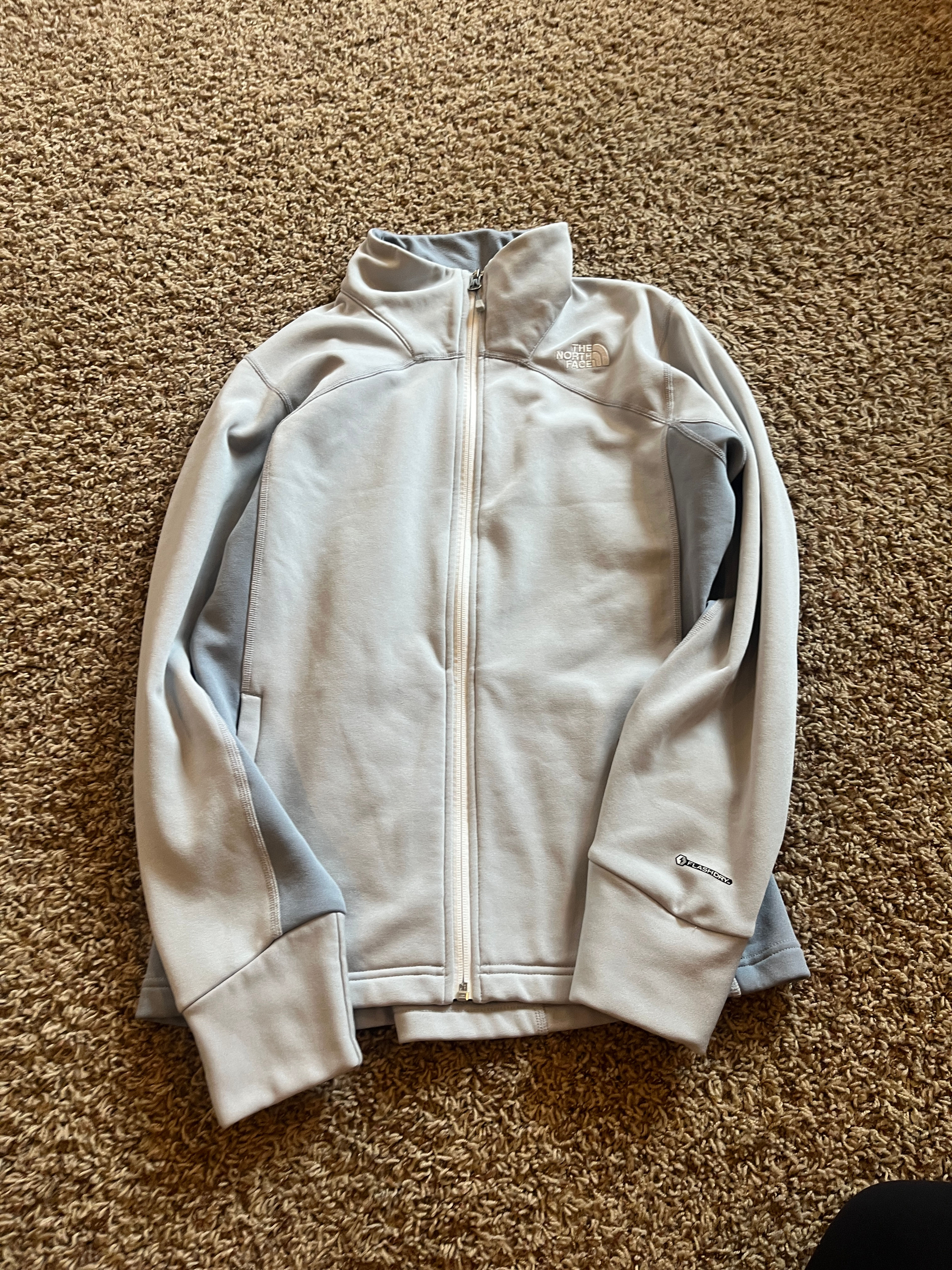 The North Face FlashDry Full Zip Fleece Jacket women’s large. Great condition!
