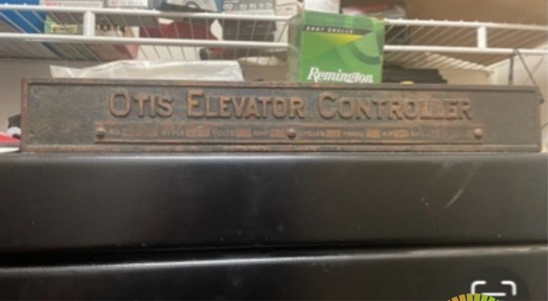 Otis Early 20th Century Elevator Controller Plaque