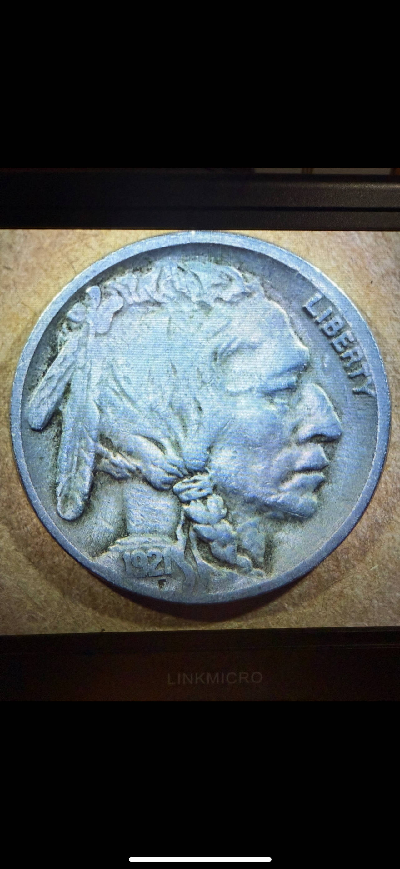 1921 Buffalo Nickel two feather