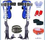 Tree Climbing Spikes Set Safety Belt Harness Gaffs Kit New Complete - Image 1