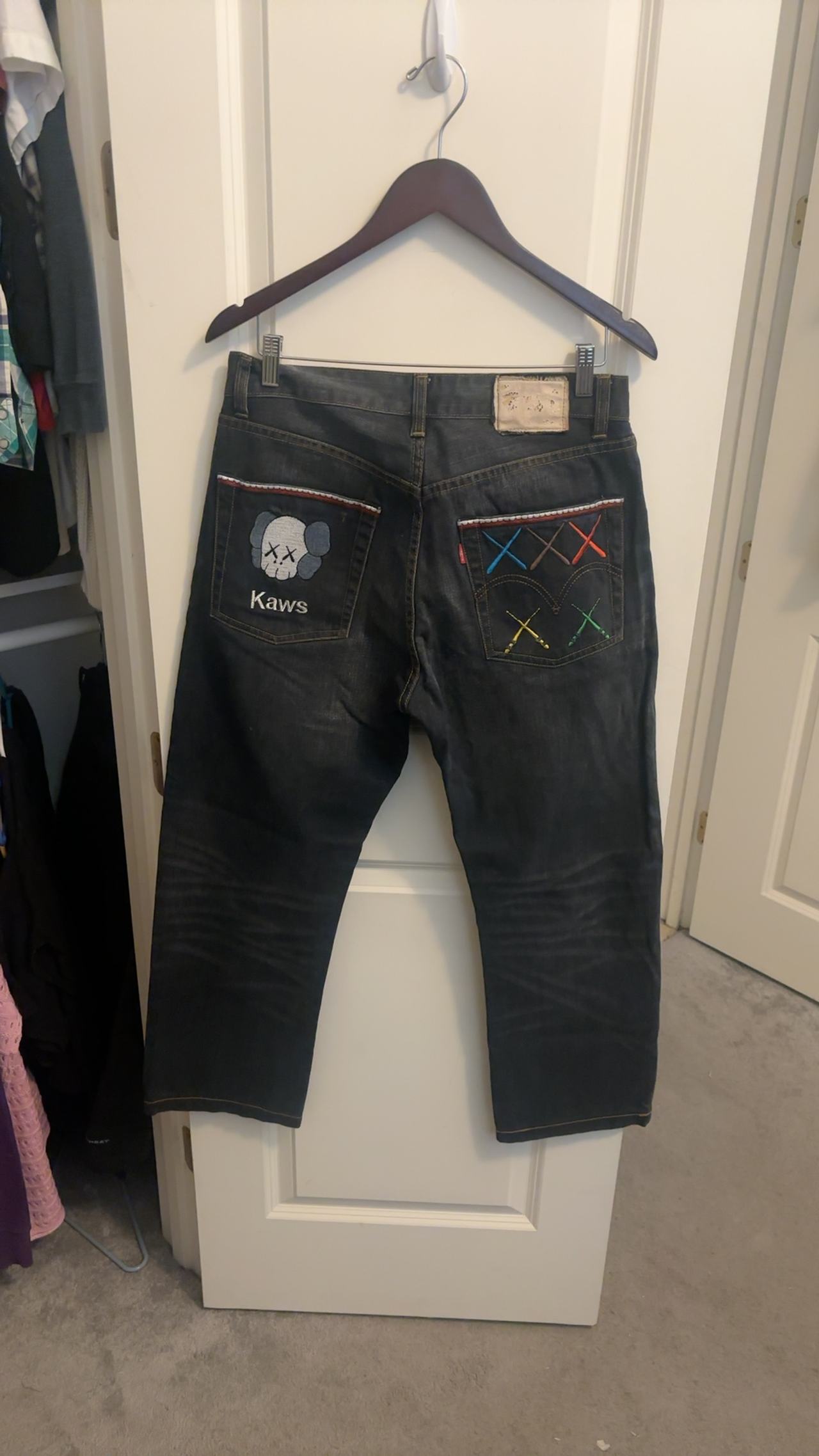 Levi's Original Fake x KAWS Denim Jeans Size 32