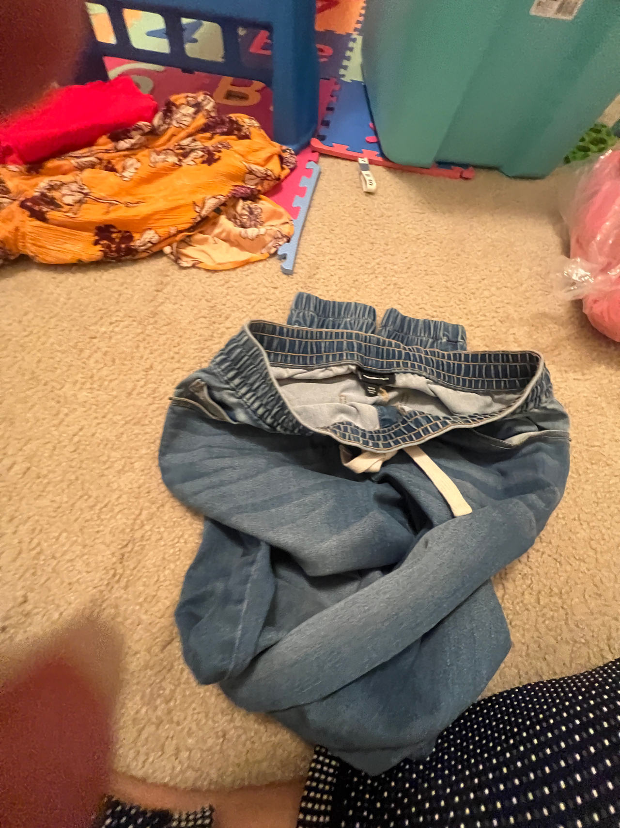 Denim Jogger Pants