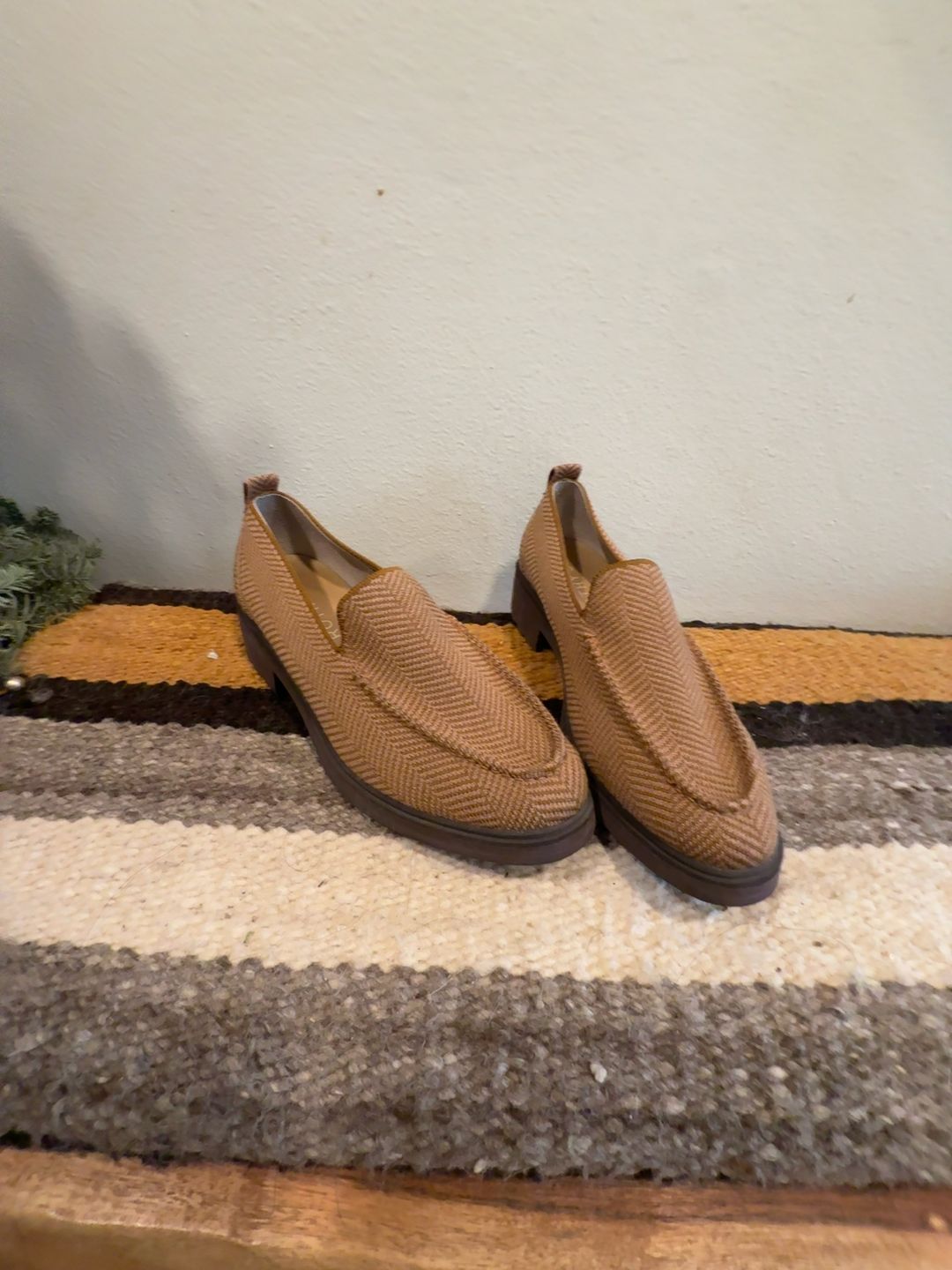 Rothy's The Lug Loafer Teak Herringbone 8.5