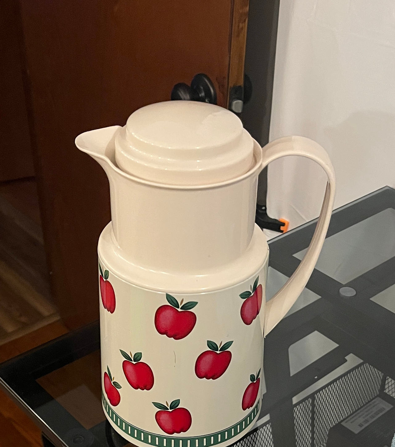 Vintage Thermos Apple Pattern Coffee Carafe