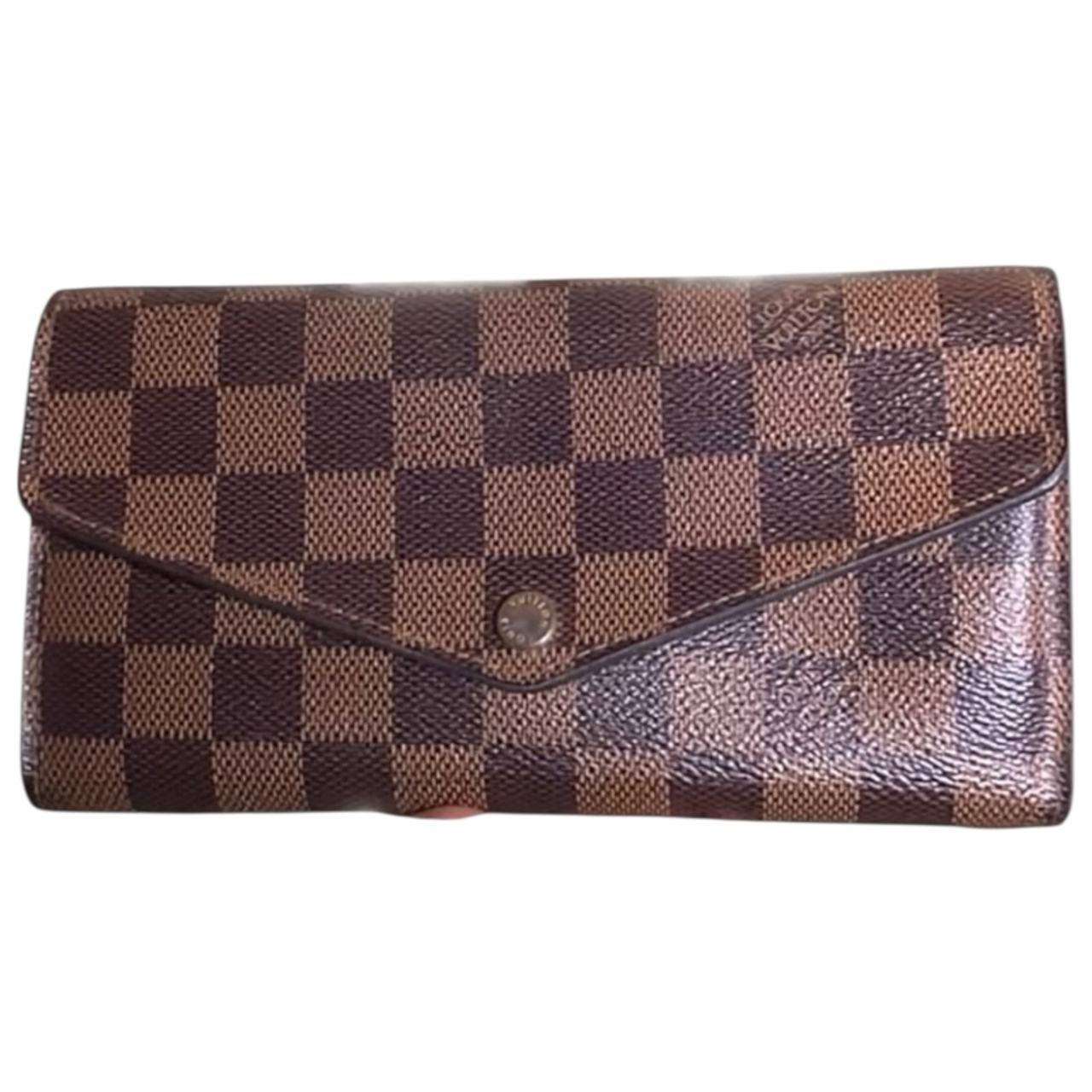 Louis Vuitton Sarah Wallet Damier Ebene Brown