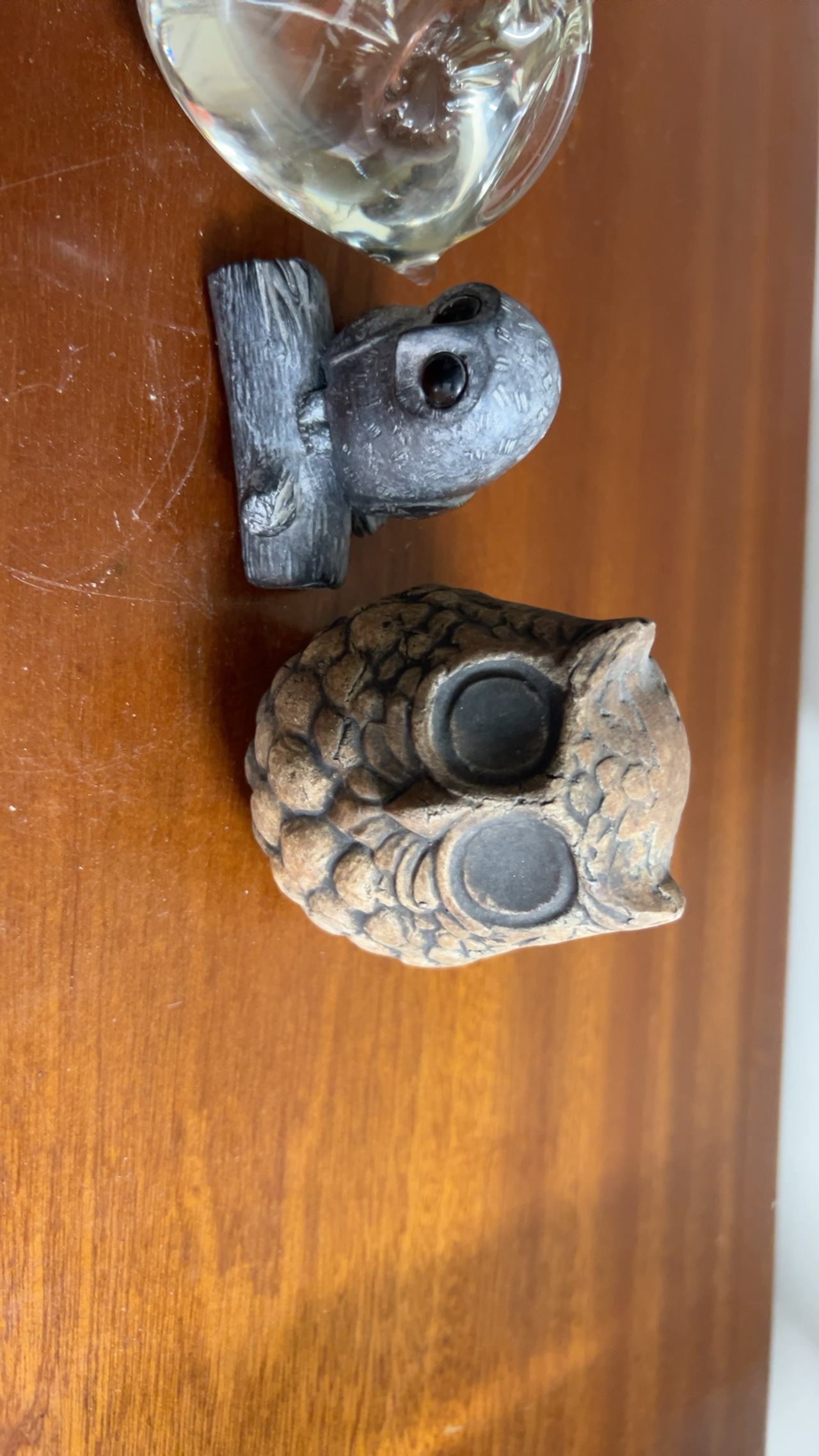 Concrete Owl Statue Small 3.5" Tall