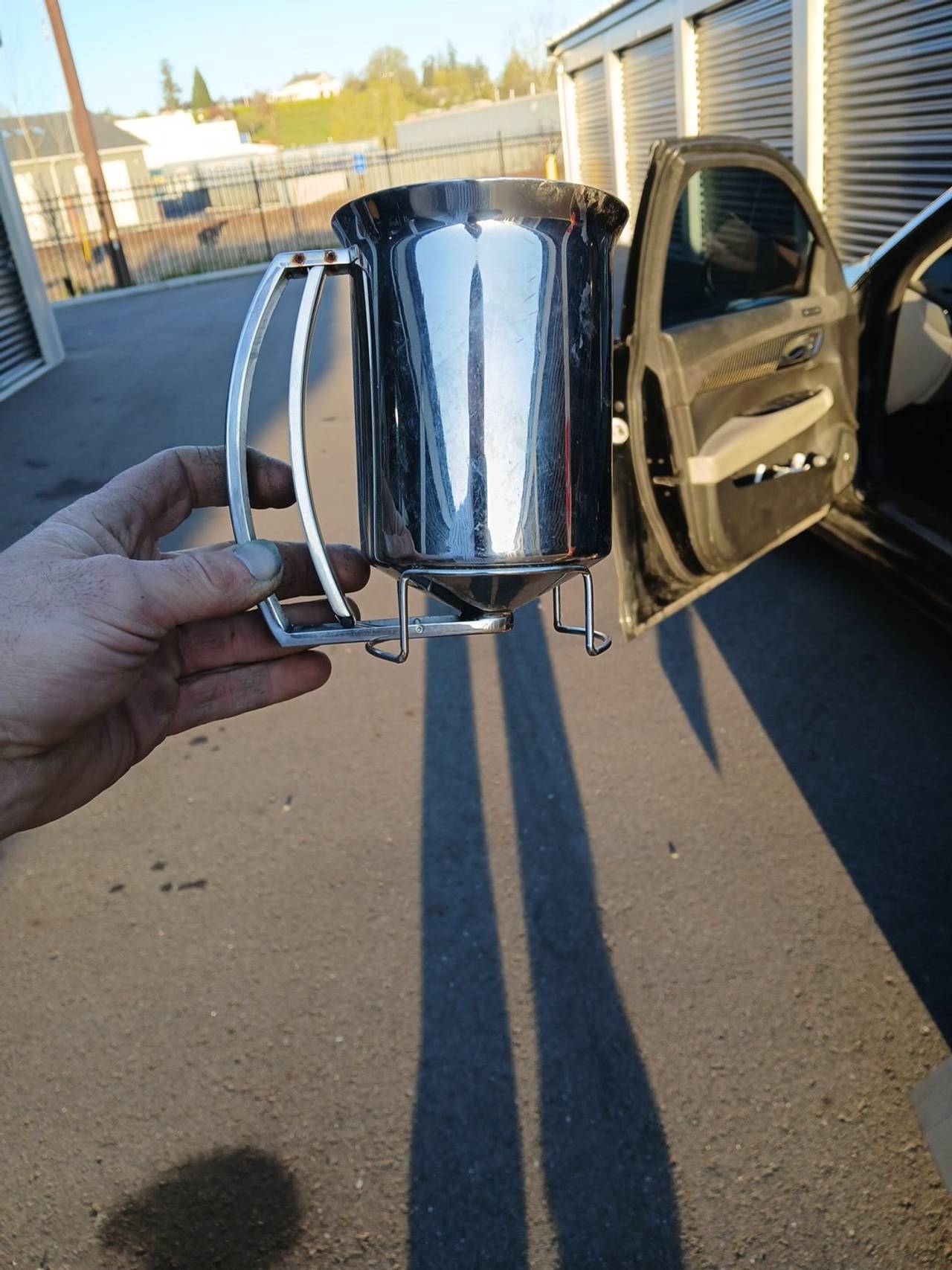Stainless Steel Batter Dispenser with Stand