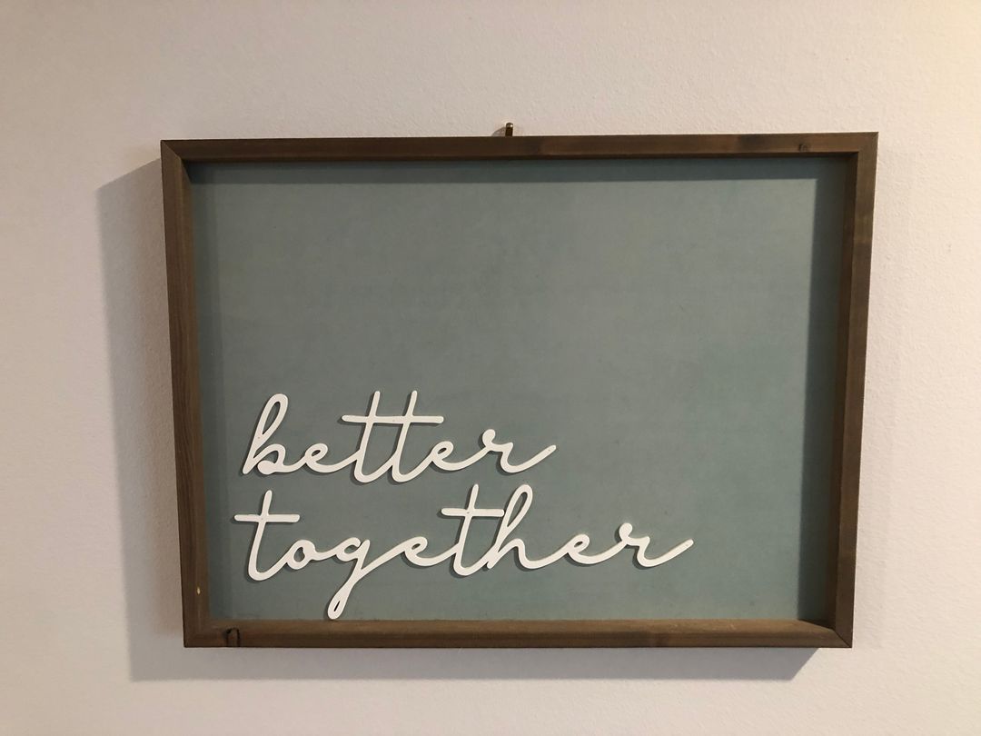 Better Together Wall Art
