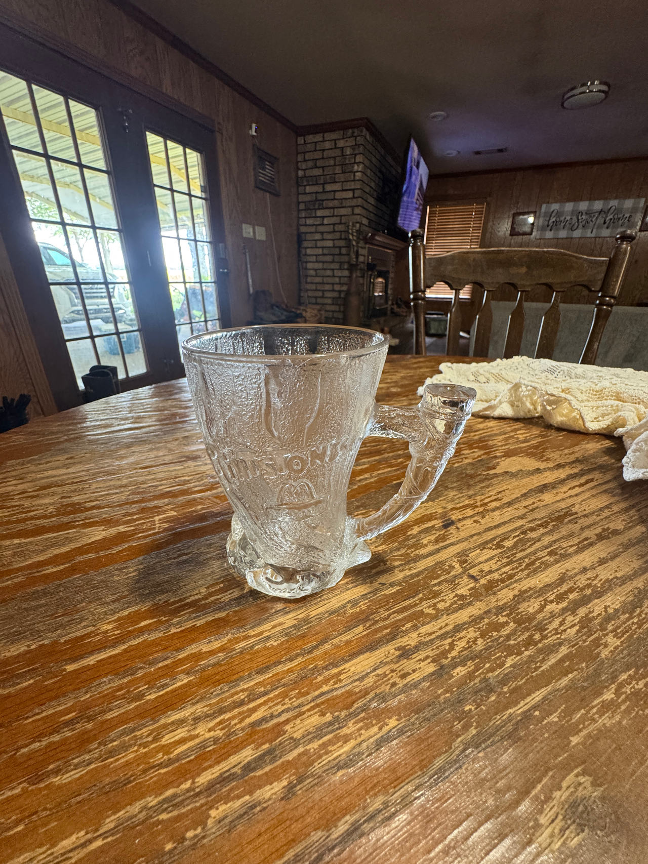 Vintage McDonald's Flintstones Movie Glass Mug