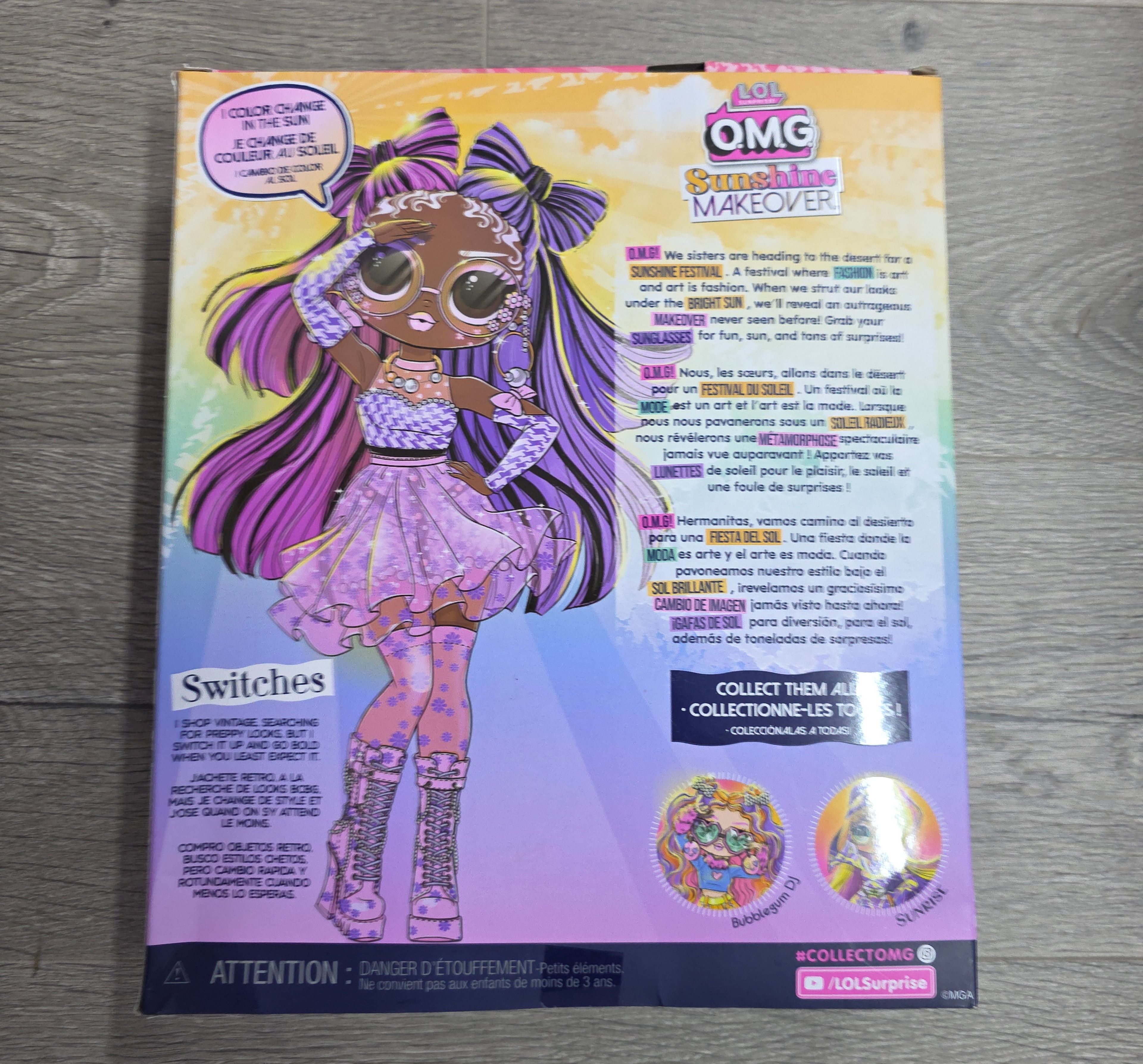 LOL Surprise OMG Sunshine Makeover Sunrise Fashion Doll