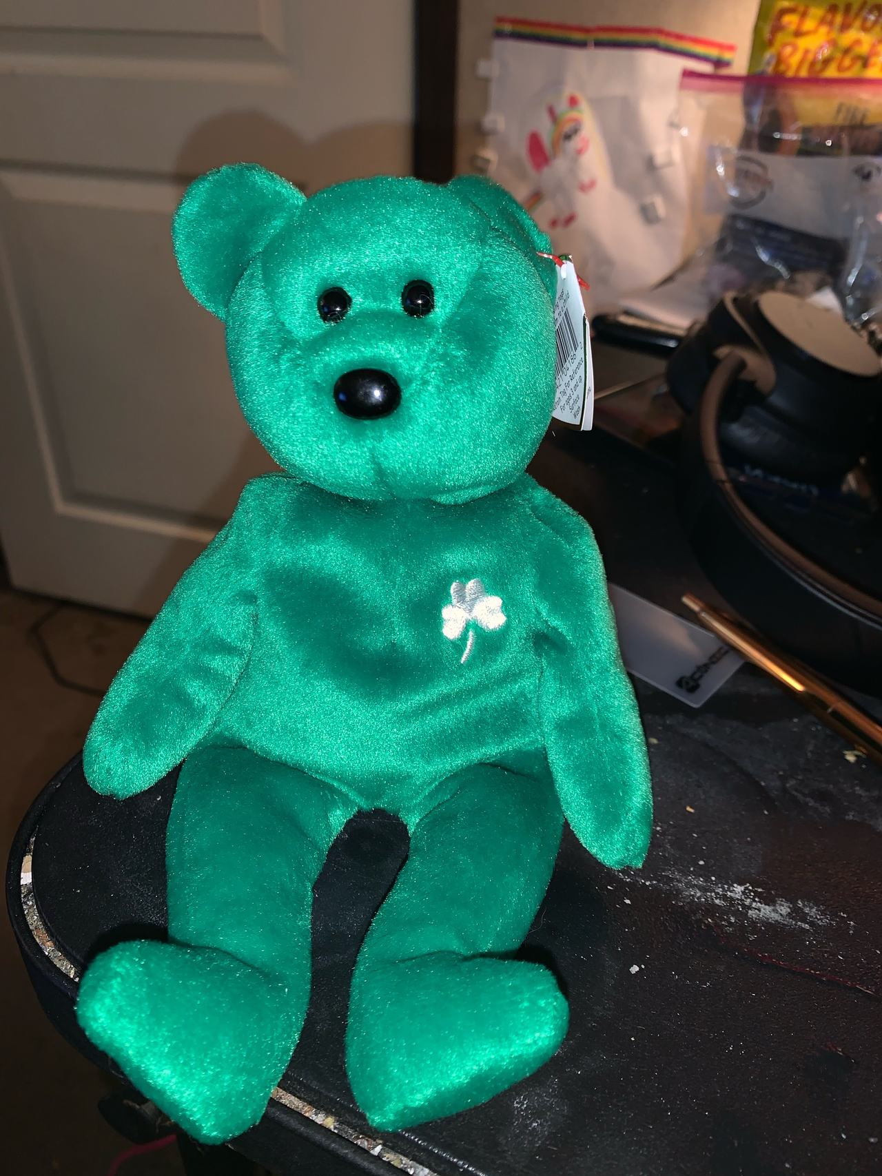Ty Beanie Baby Erin the Bear retired errors 1997