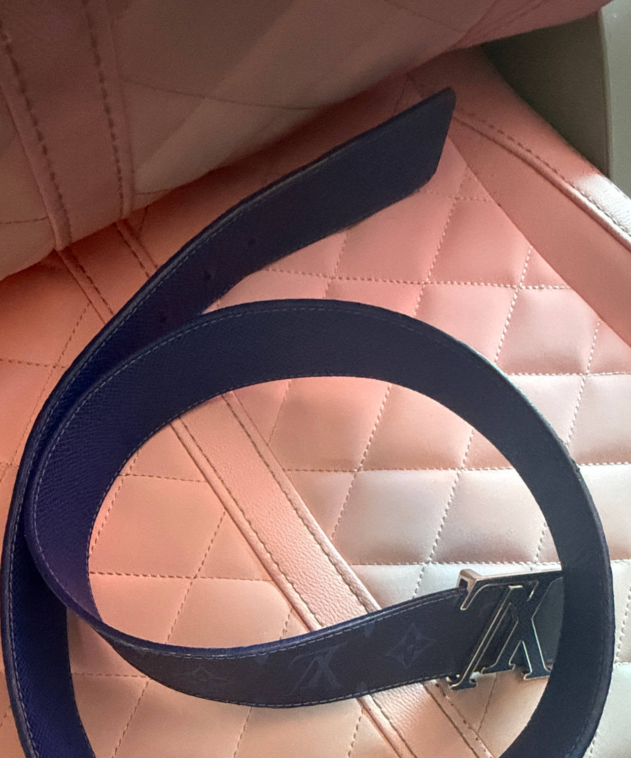 Louis Vuitton LV Initiales 40mm Belt Monogram Eclipse Blue