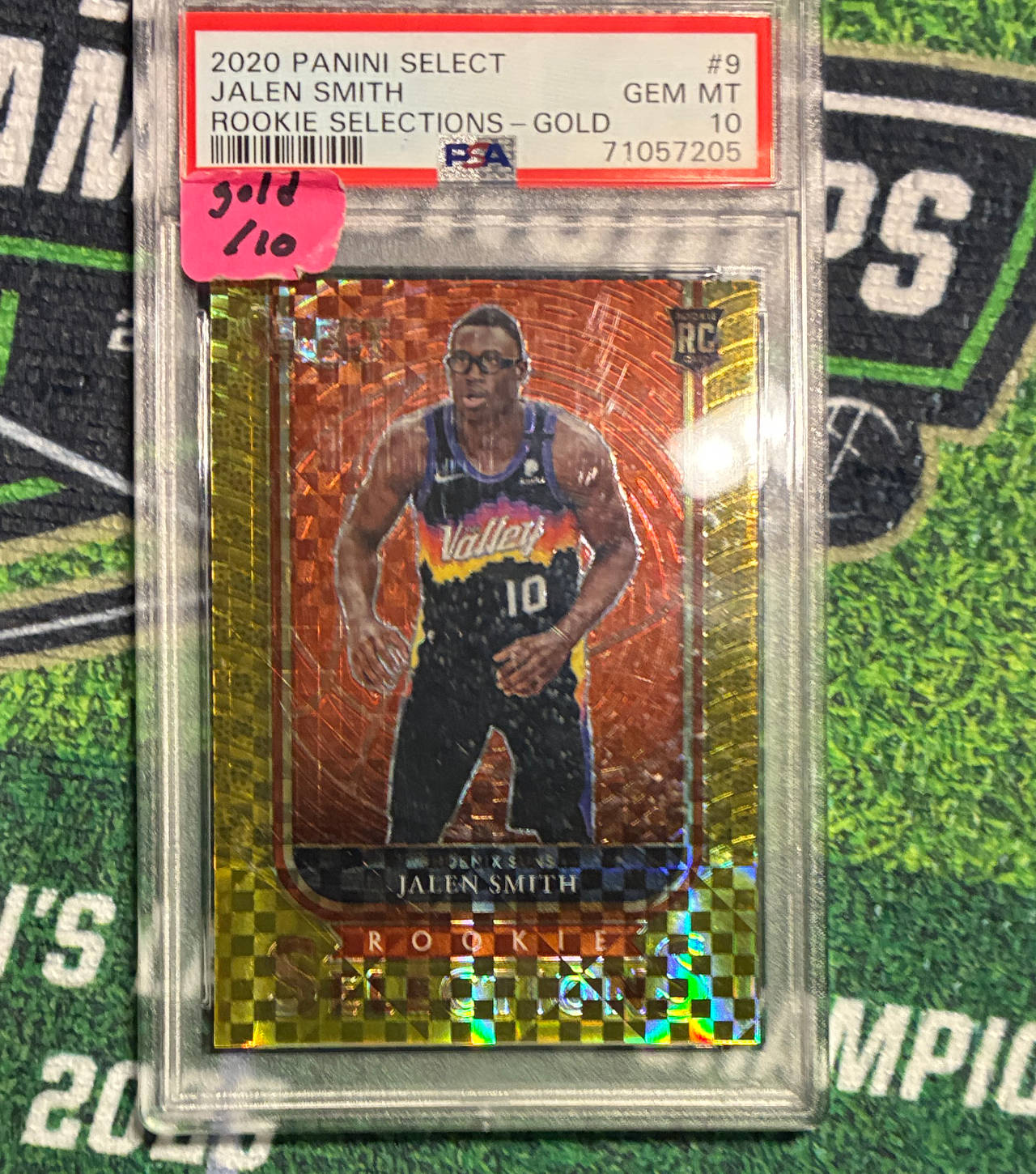 2020 Panini Select Jalen Smith Rookie Selections Gold /10 PSA 10
