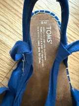 TOMS Blue Geometric Lace Up Espadrilles - Image 2