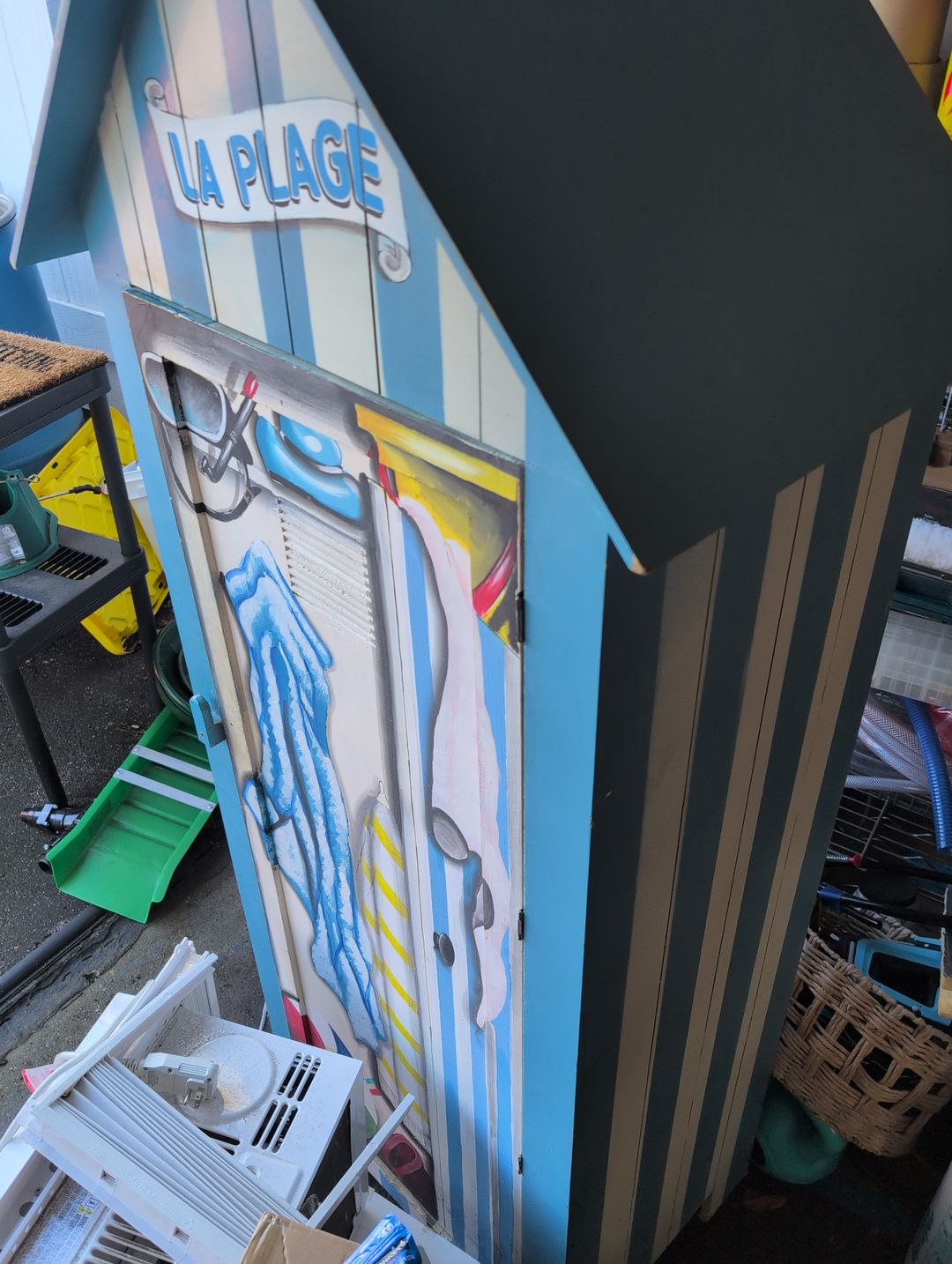 Beach Hut Style Storage Cabinet