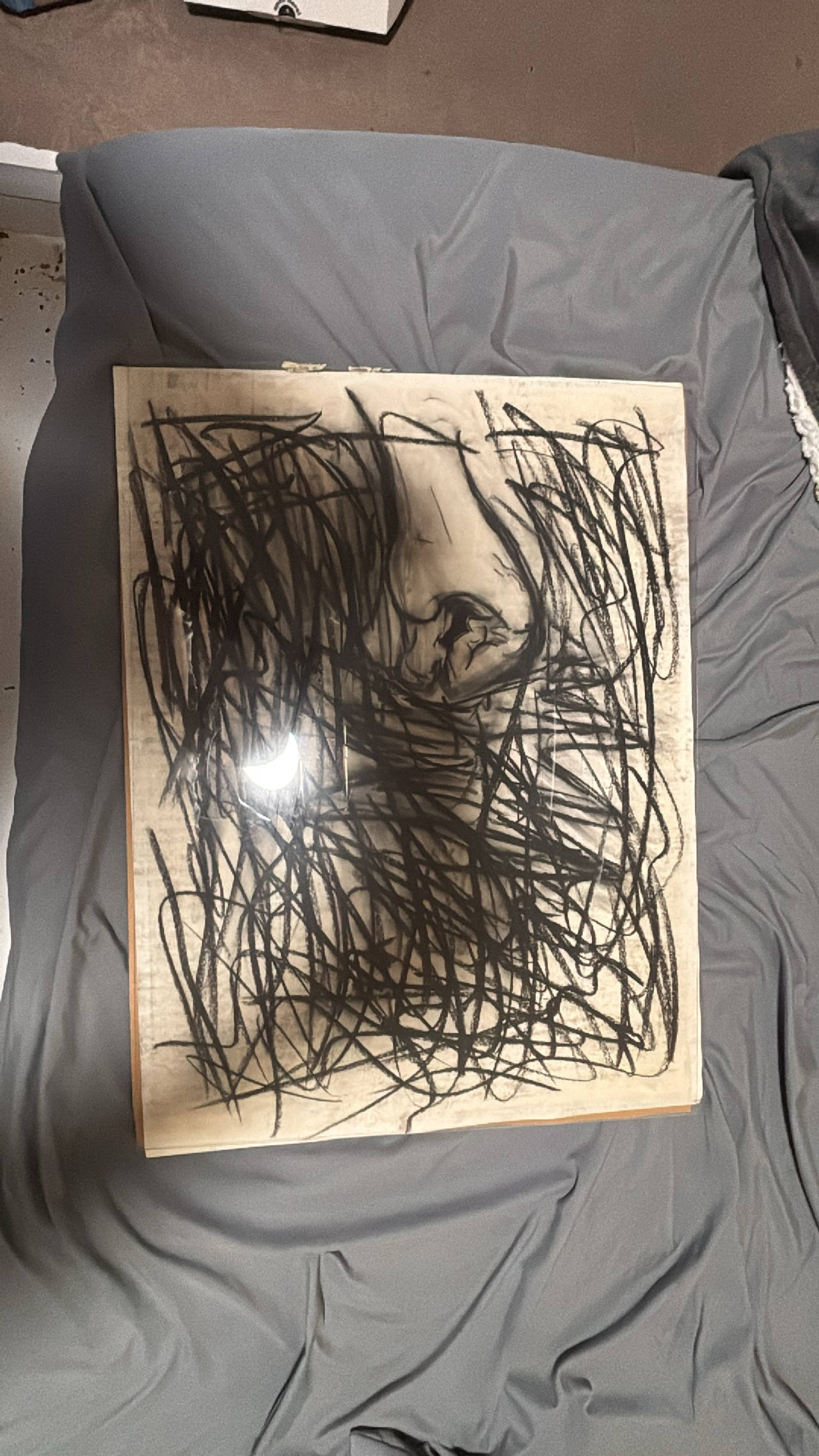 Abstract Charcoal Drawing