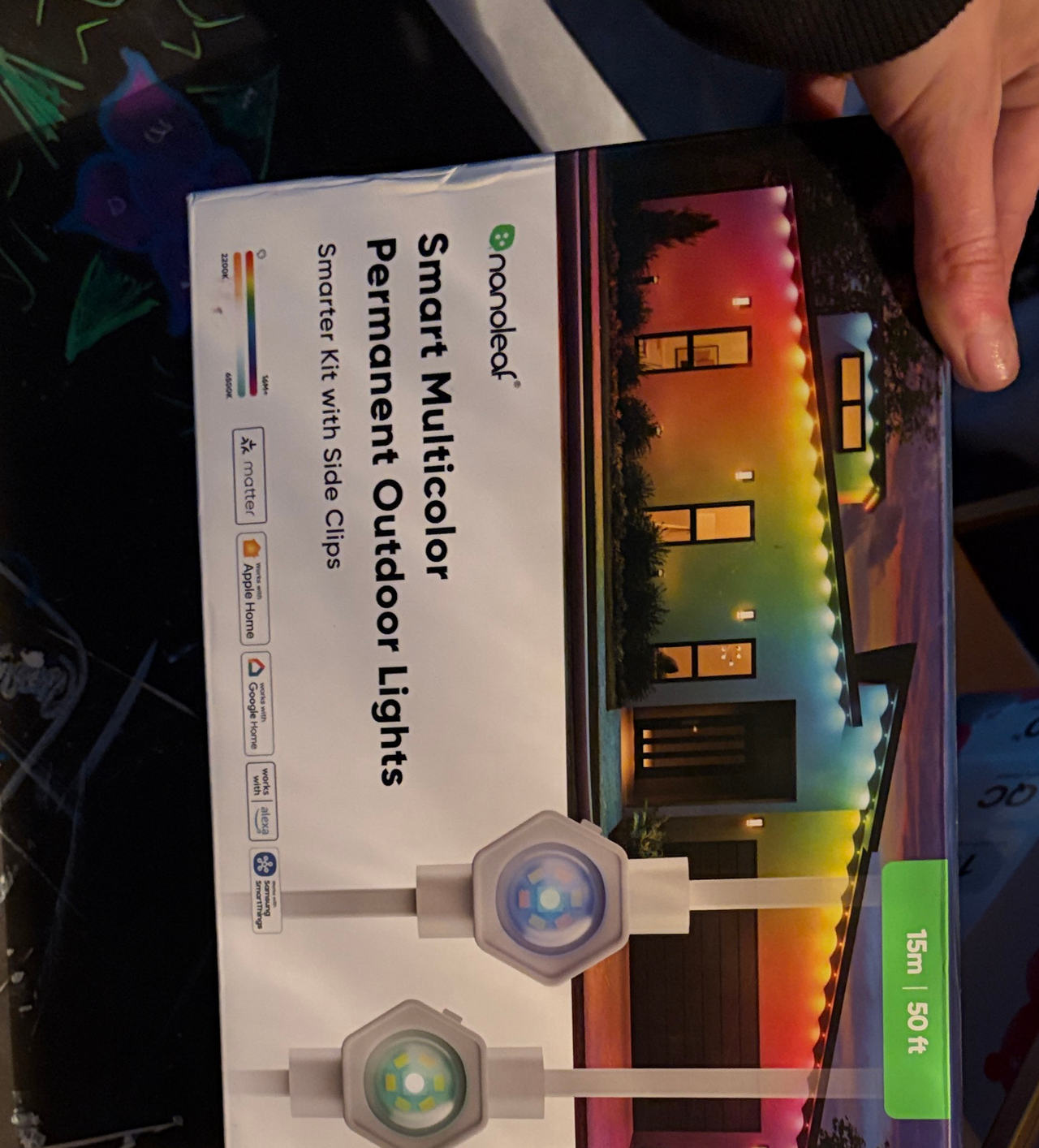 Nanoleaf Smart Multicolor Permanent Outdoor Lights Smarter Kit