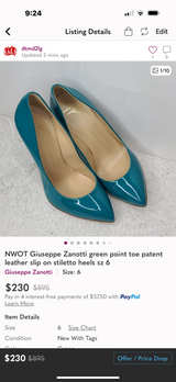 Giuseppe Zanotti Point Toe Patent Leather Stiletto Heels - Image 2