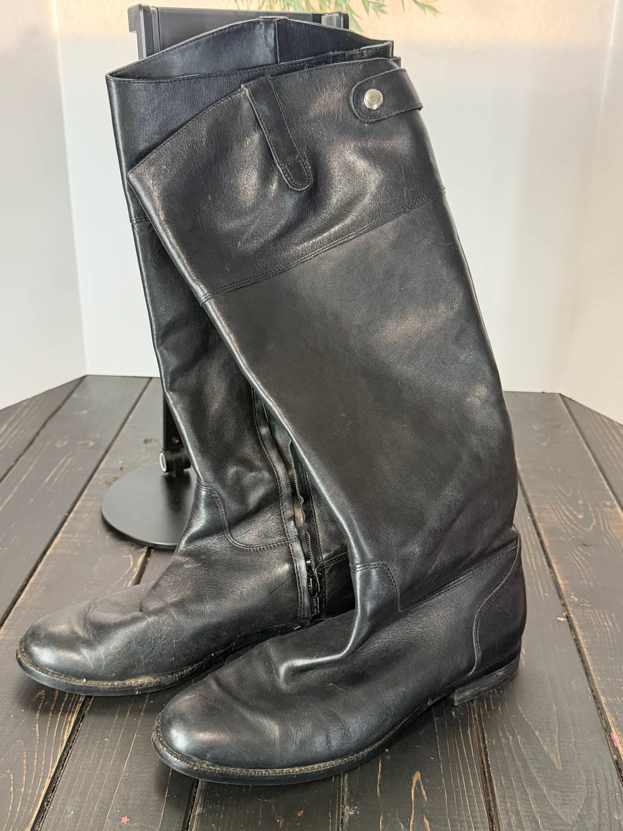 Ralph Lauren Button Tall Boot
