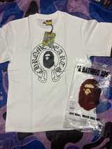 A Bathing Ape x Chrome Hearts Baby Milo T-Shirt White - Image 2