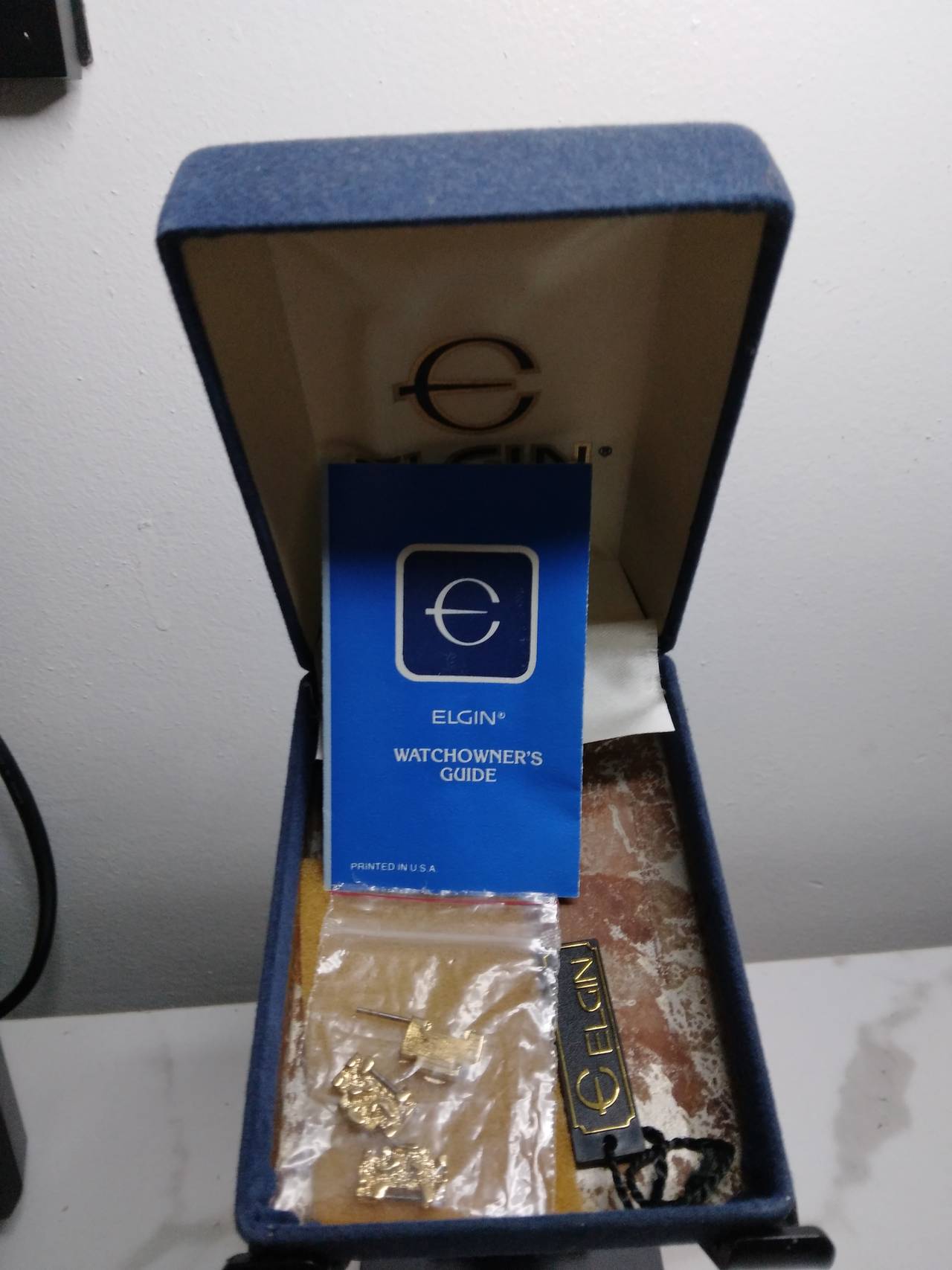 Elgin Men's Gold Tone Nugget Watch with Diamond Accent