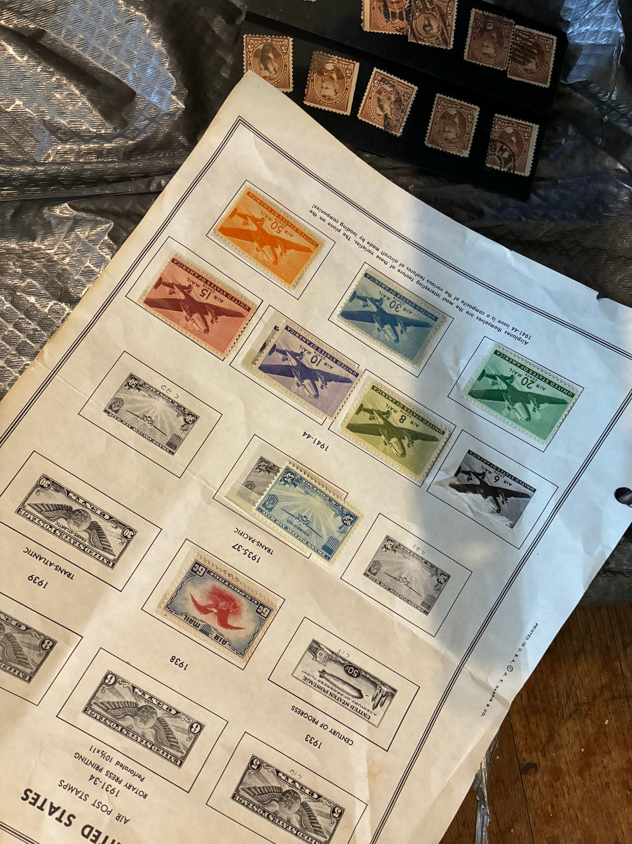 U.S. Airmail Postage Stamps Collection