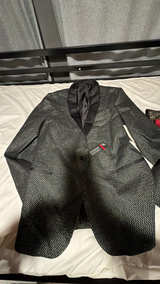 J Ferrar Black Slim Fit Blazer - Image 2